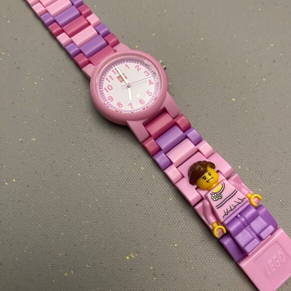 Lego Friends Pink & Purple Analog Watch With Mini-Figure - Picture 1 of 5